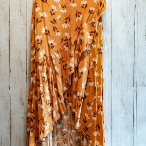 Hi-Low Sonoma Golden Floral Maxi Skirt